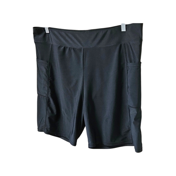 ATTRACO Women's New  Black Plus Size High Wasted Swimsuit Shorts 3X - Picture 5 of 15